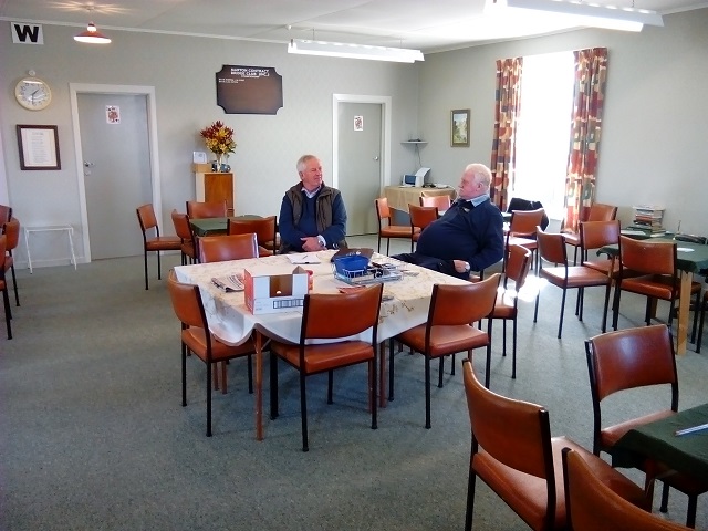 Interior Marton Bridge Club and host John